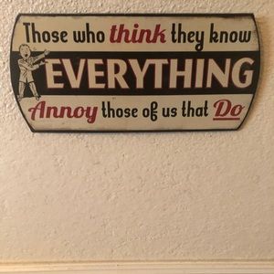 Funny Metal Sign